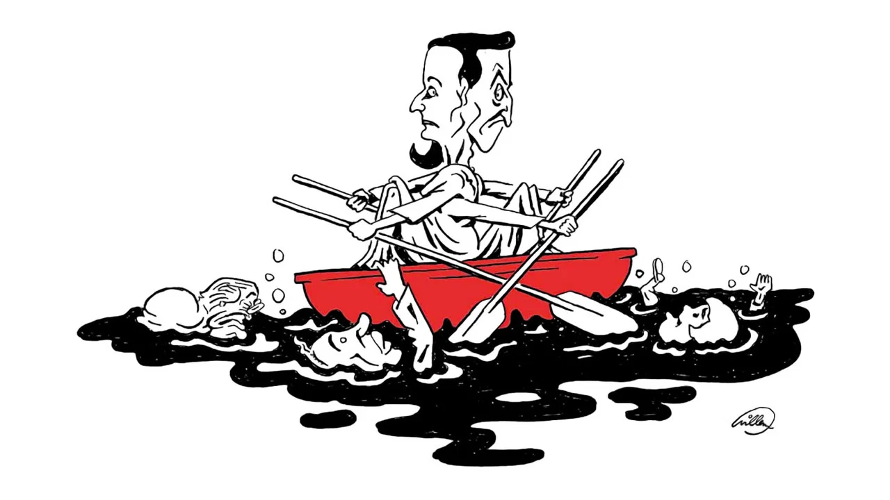 S&eacute;go et Sarko sont dans un bateau... - 剧照
