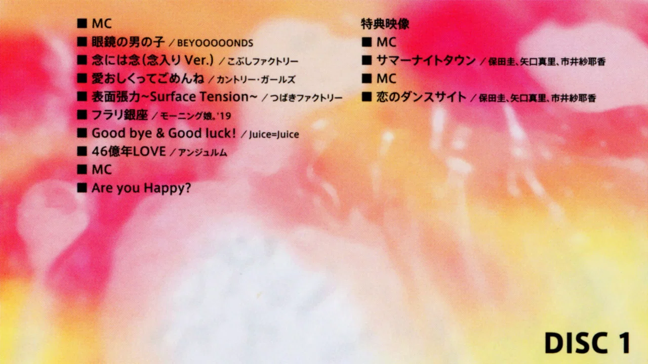 Hello! Project 2019 Winter ~YOU & I~ Hello! Project 20th Anniversary!! - 剧照