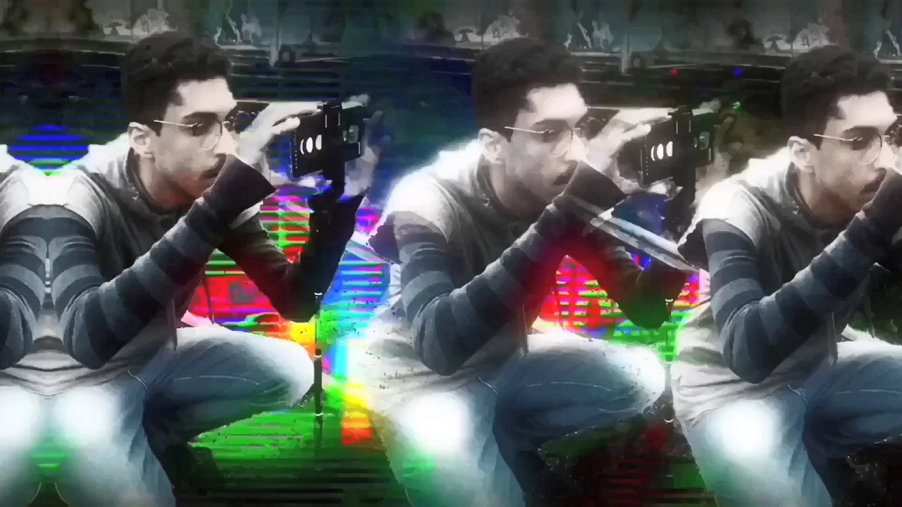 Um homem com um celular - 剧照