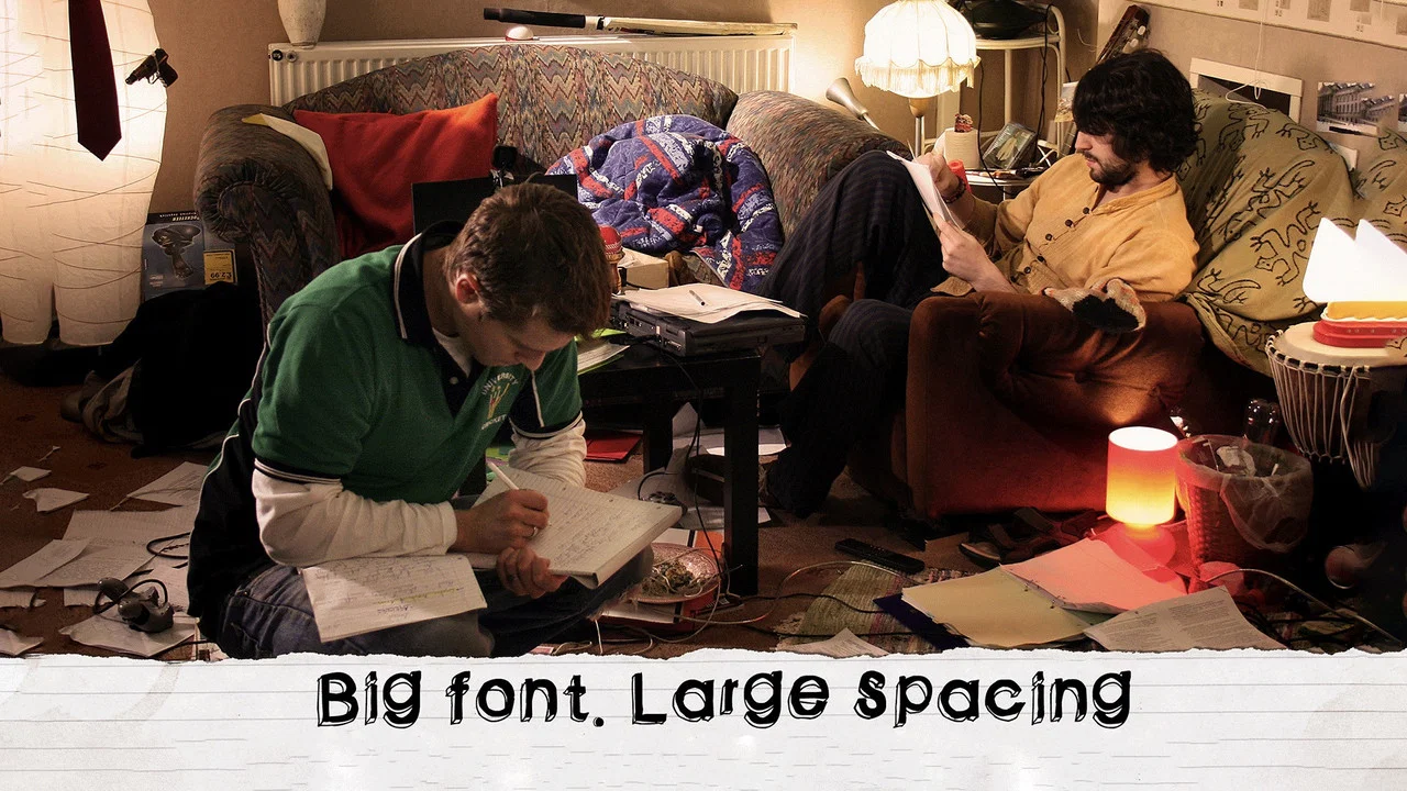 Big Font. Large Spacing - 剧照