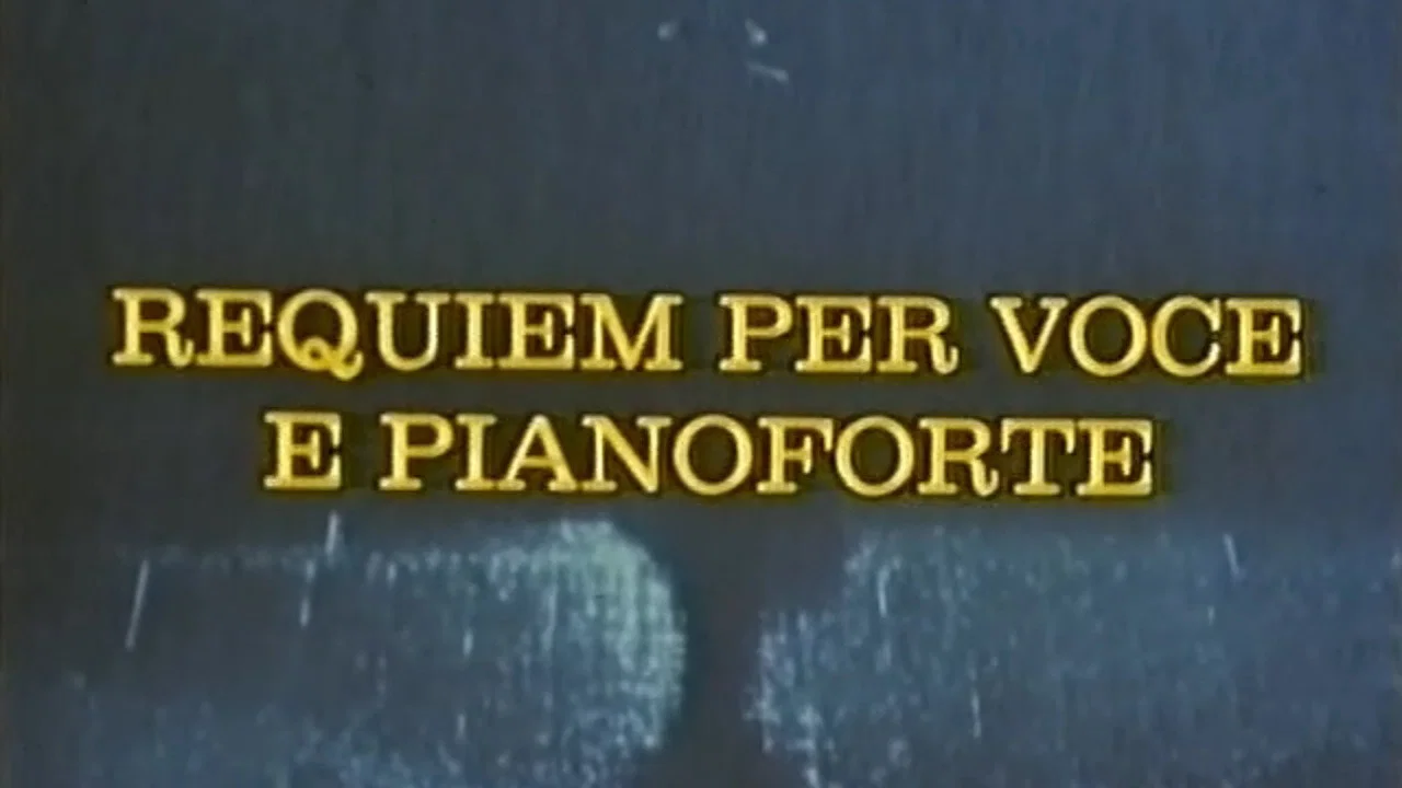 Requiem per voce e pianoforte - 剧照