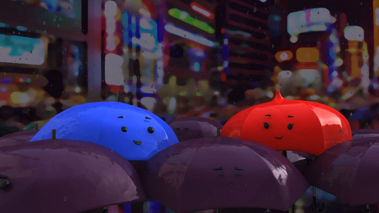 蓝雨伞之恋 - 剧照