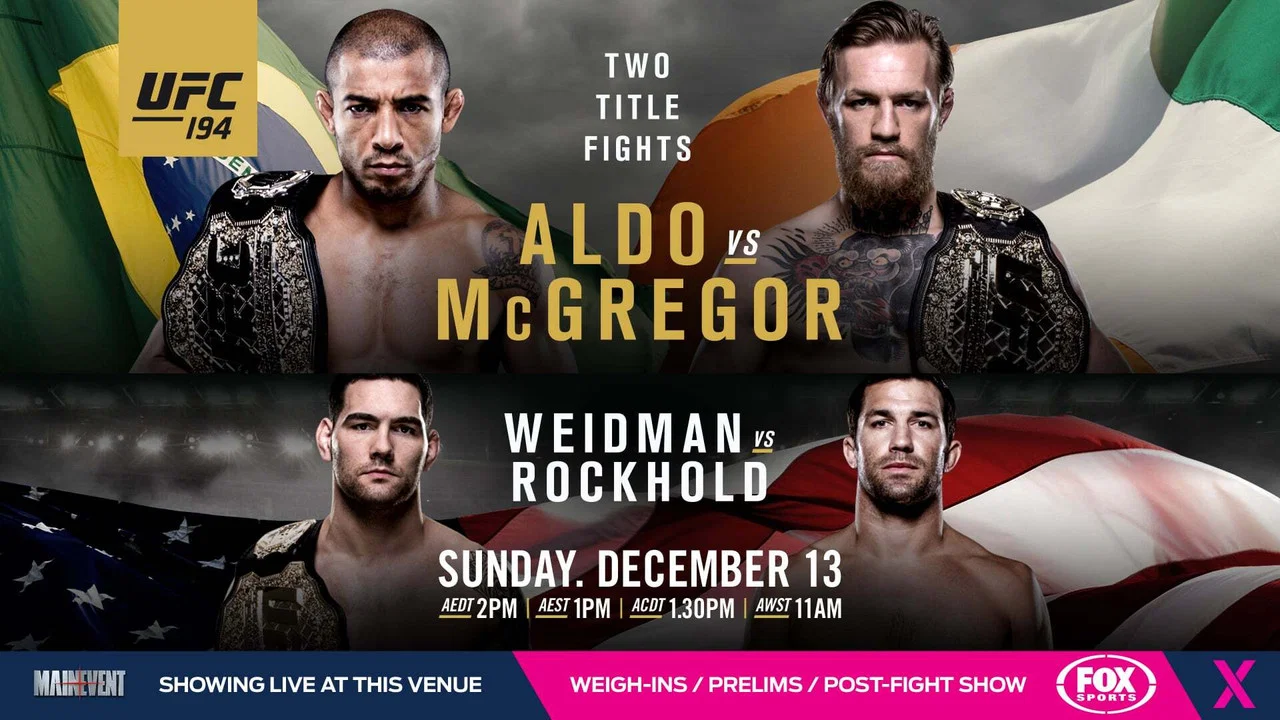 UFC 194: Aldo vs. McGregor - 剧照