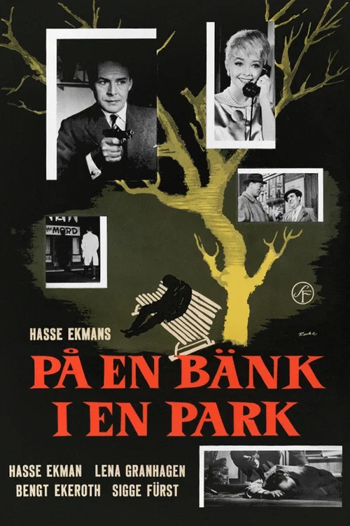 P&aring; en b&auml;nk i en park
