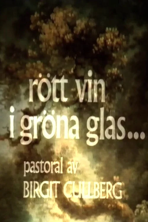 R&ouml;tt vin i gr&ouml;na glas