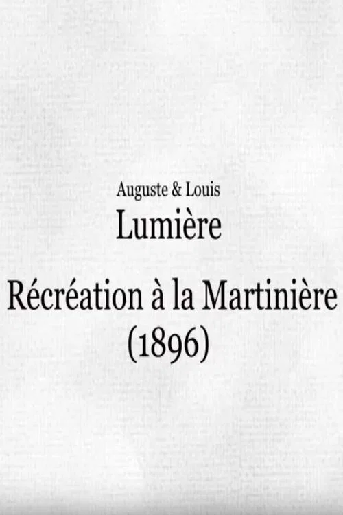 R&eacute;cr&eacute;ation &agrave; la Martini&egrave;re