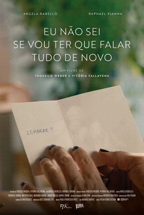 Eu N&atilde;o sei Se vou Ter que Falar Tudo de Novo