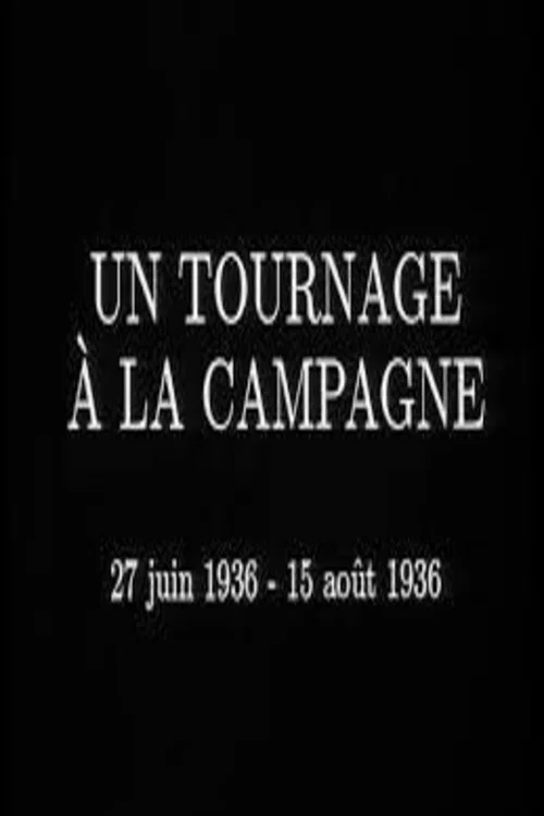 Un tournage &agrave; la campagne
