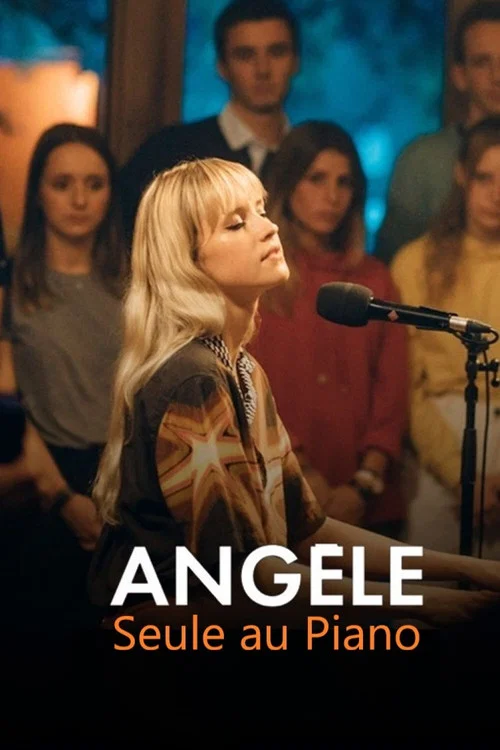 Ang&egrave;le, seule au piano