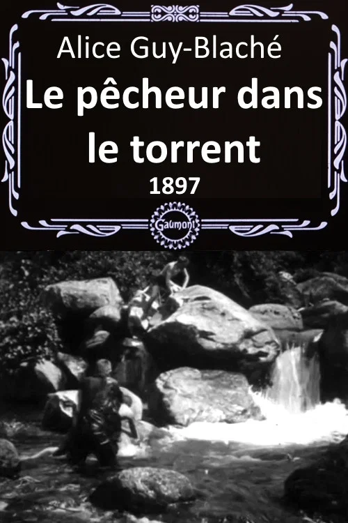 Le p&ecirc;cheur dans le torrent