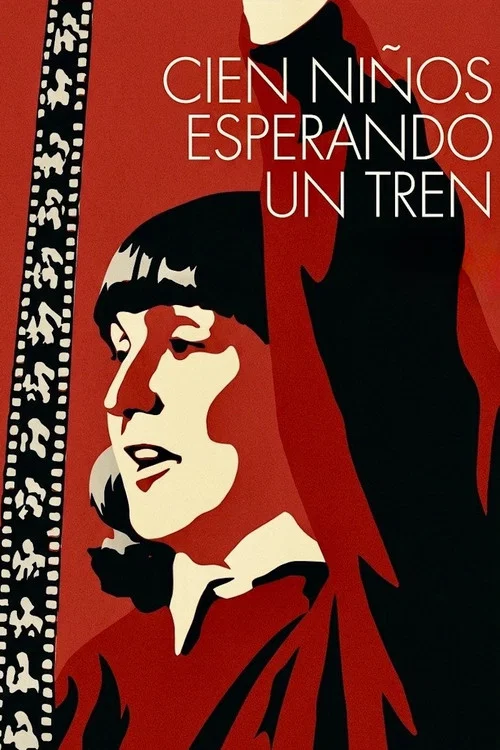 Cien ni&ntilde;os esperando un tren