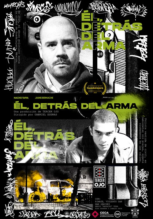 &Eacute;l, detr&aacute;s del arma