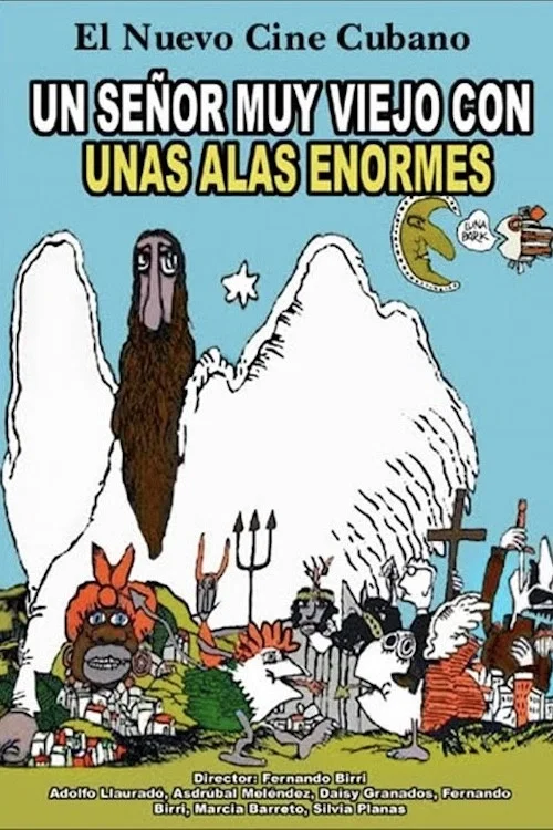 Un se&ntilde;or muy viejo con unas alas enormes