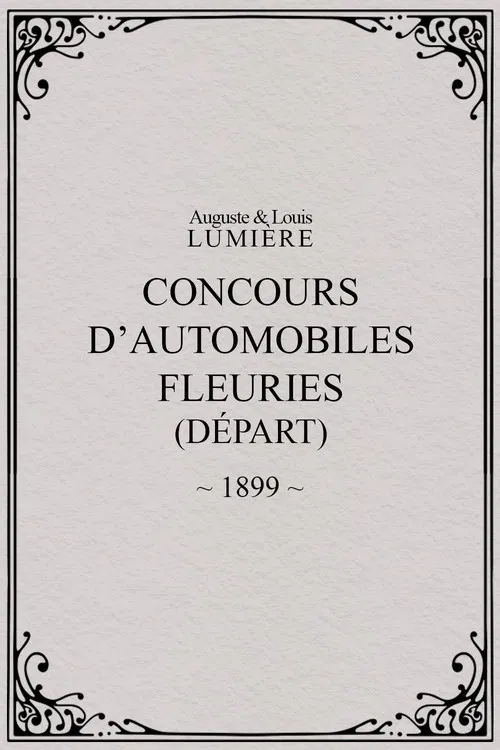 F&ecirc;te de Paris 1899: Concours d'automobiles fleuries (d&eacute;part)