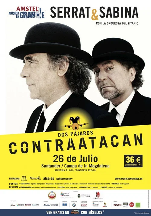 Serrat & Sabina: dos p&aacute;jaros contraatacan