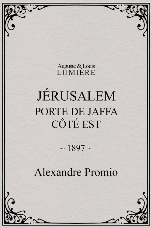 J&eacute;rusalem : porte de Jaffa, c&ocirc;t&eacute; Est