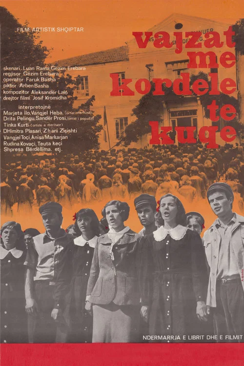 Vajzat me kordele t&euml; kuqe