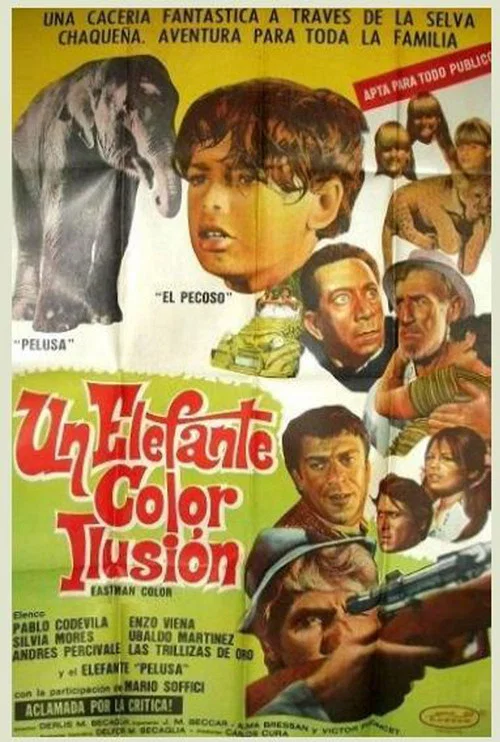Un elefante color ilusi&oacute;n