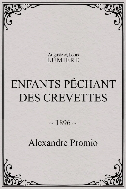 Enfants p&ecirc;chant des crevettes